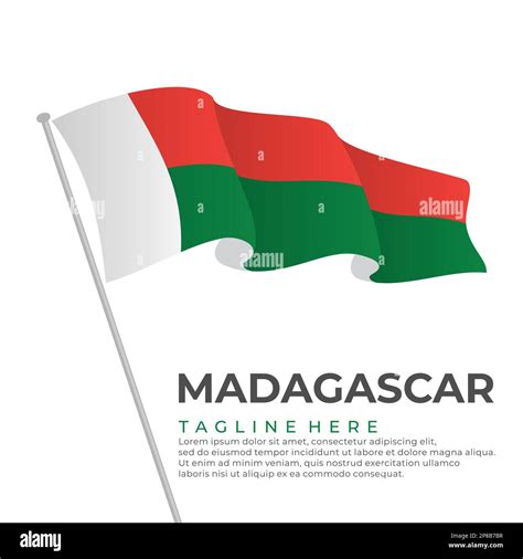 Template Vector Madagascar Flag Modern Design Vector Illustration