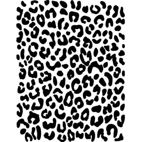 Leopard Print Tattoo Stencil