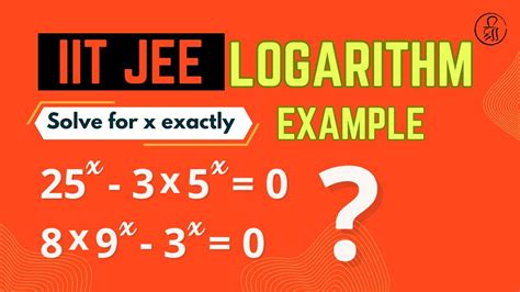 Example On Properties Of Logarithm Iit Jee Youtube