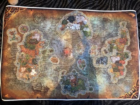 World of Warcraft Worldmap print World of warcraft map WoW | Etsy