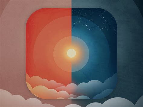 Sunset And Sunrise App Icon By Yipyip On Dribbble