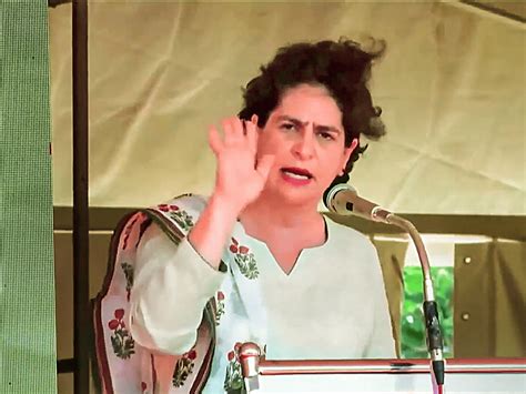 Priyanka Accuses Bjp Of Divide And Rule Asks People To Say Hate