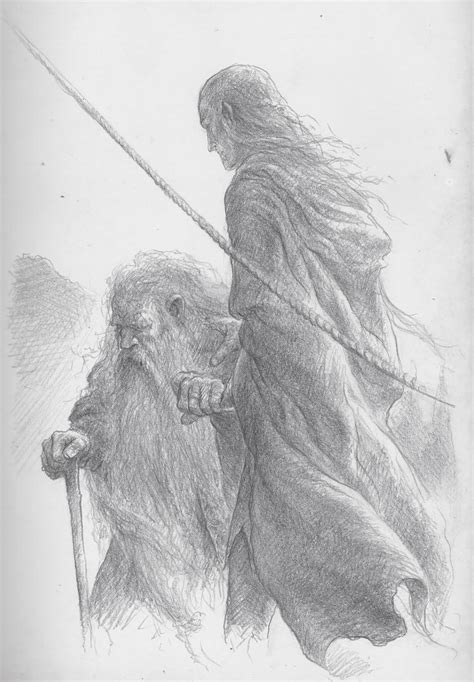 Legolas and Gimli depart by TurnerMohan on DeviantArt