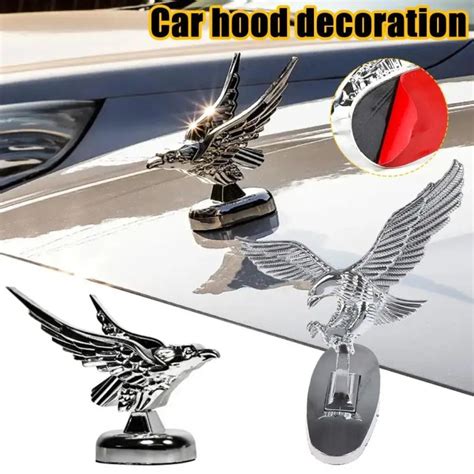 3D Flying Eagle Emblem Car Front Hood Logo Ornament Badge Sticker