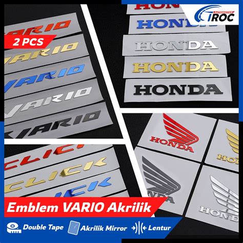 Jual 2PCS EMBLEM HONDA EMBLEM STIKER TIMBUL Honda 2 Pcs 3D Emblem Vario