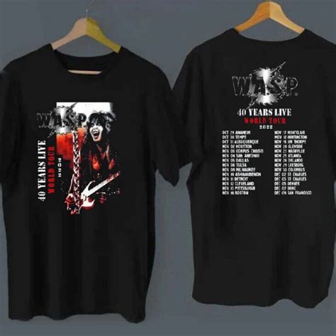 Shirts Wasp Wasp 4 Years Live World Tour 2022 Shirt Wasp Shirt