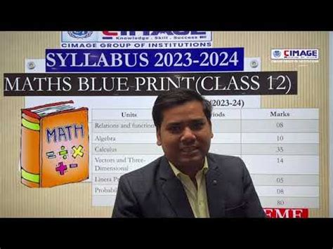 Class 12 Maths Blueprint CBSE Chapter Wise Weight Age For Cbse Board