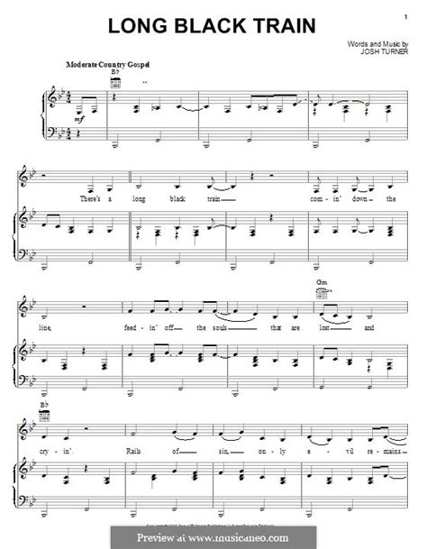 Long Black Train by J. Turner - sheet music on MusicaNeo