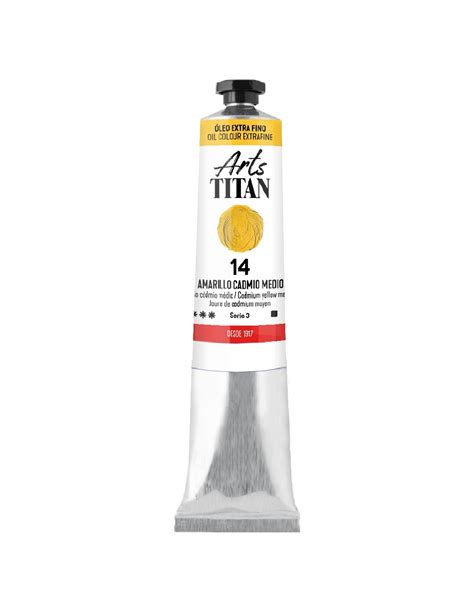 OLEOS TITAN AMARILLO CADMIO MEDIO Nº14 TUBO 60ML