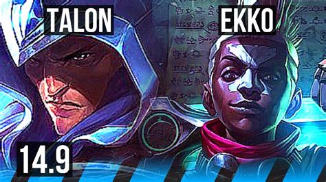 Talon Vs Ekko Mid Games Godlike Euw Challenger