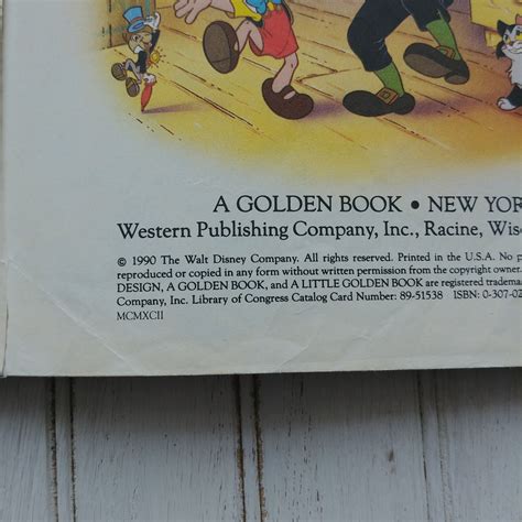 Pinocchio Little Golden Book Walt Disney - Etsy