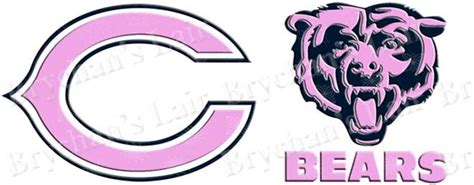 Chicago Bears PINK Novelty Craft Supply Grosgrain Ribbon - Brychan's Lair