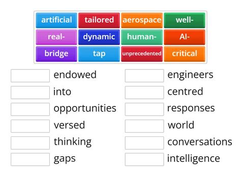 Ai Collocations Match Up