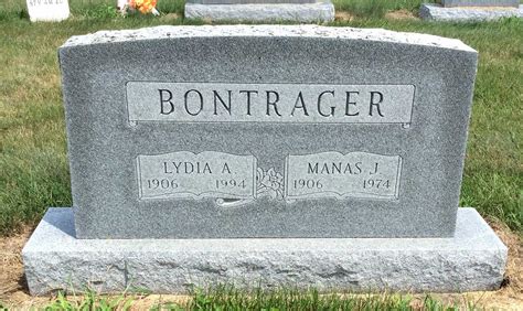 Lydia A Miller Bontrager 1906 1994 Memorial Find A Grave