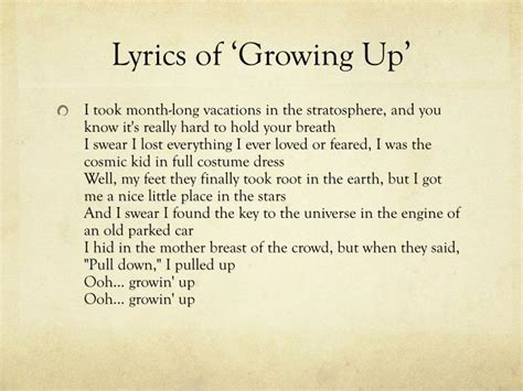 Grow up song lyrics - gululoud