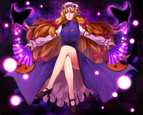 Blonde Hair Bow Butterfly Dress Hat Long Hair Purple Eyes Rby Ribbons