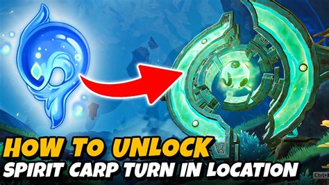 How To Unlock Spirit Carp Turn In Location Genshin Impact Youtube