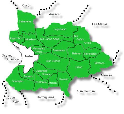 Mapa Mayaguez Puerto Rico. Mayagüez is the eighth-largest municipality ...