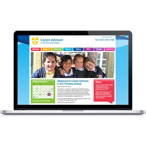 Canon Johnson C Of E Primary School Website And Prospectus Design For