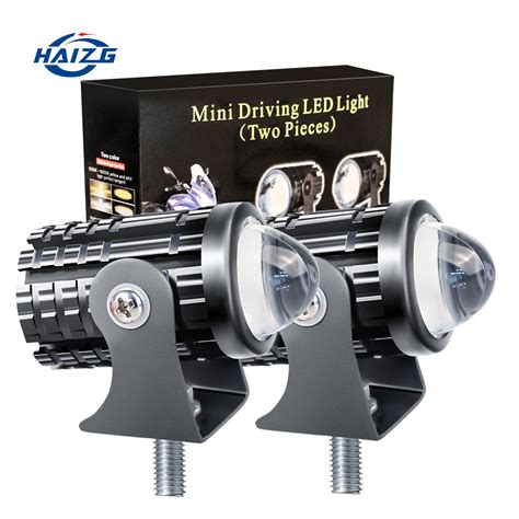 Haizg W Mini Driving Led Motor Lighting Systems Dual Color Motorcycle