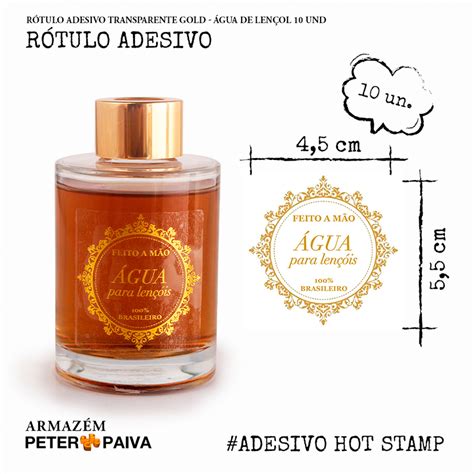 R Tulo Adesivo Transparente Premium Dourado Gua Para Len Is Und