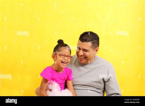 Single Divorced Dad Plays With His 4 Year Old Brunette Latina Daughter Dressed As A Ballerina In