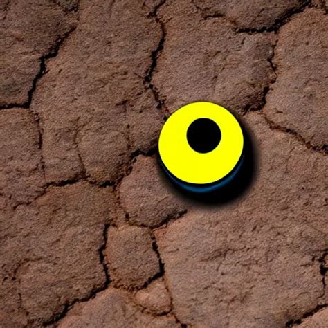 A Smooth Stone That Has Googly Eyes On A Desert Stable Diffusion