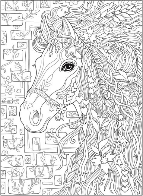 5 Fantasy Horse Coloring Pages – Stamping