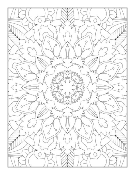 Premium Vector Mandala Coloring Pages Mandala Coloring Page For