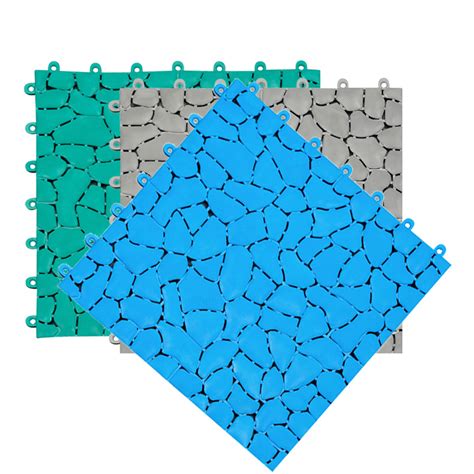 Removable Interlocking Non Slip PVC Draining Mat For Swimming Pool