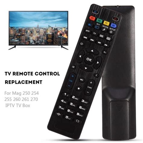 HURRISE télécommande pour Mag 250 boîte TV Remplacement de Télécommande