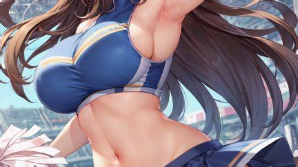 Miuu Airi Original Characters Cheerleaders Solo Long Hair Brunette