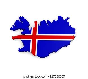 3d Map Iceland Stock Illustration 127350287 | Shutterstock