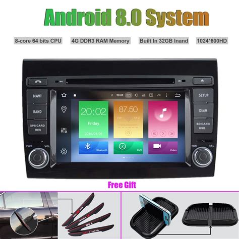 Octa Core Android Car Dvd Player For Fiat Bravo Auto Radio Stereo