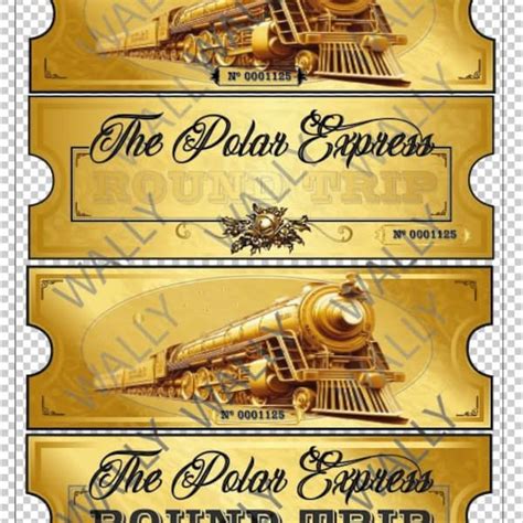 Custom Polar Express Ticket Printable Etsy