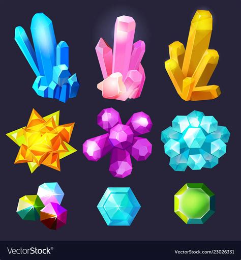 Cartoon Gemstones