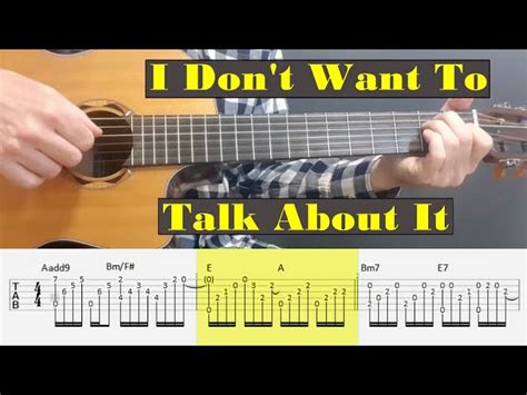 I Don T Want To Talk About It Rod Stewart Fingerstyle Guitar