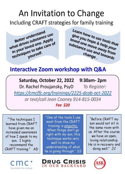 Invitation to Change Workshop with CRAFT Strategies - Alliance For Safe ...