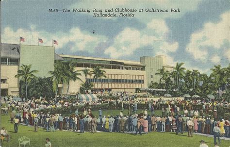 Postcard Messages From The Past The Walking Ring And Clubhouse At