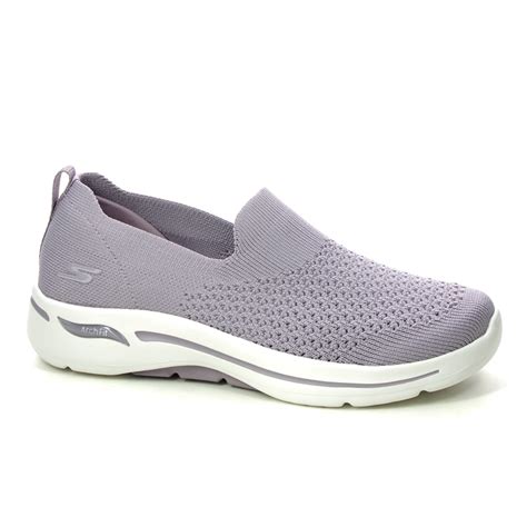 Skechers Arch Fit Go Walk Slip On Mve Mauve Womens Trainers 124418