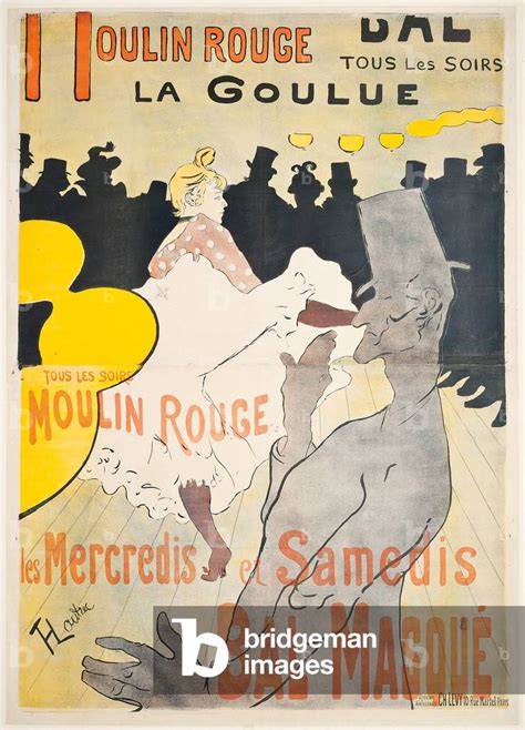 Image Of Moulin Rouge La Goulue 1891 Lithograph In Colours By