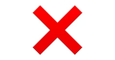 Cross Mark Emoji — 2 Meanings Copy And Paste Emoji Emoji