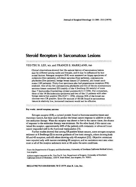 (PDF) Steroid receptors in sarcomatous lesions - DOKUMEN.TIPS