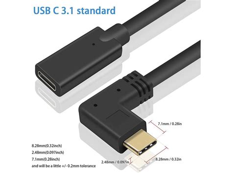 Oem 90 Degrees Right Angle Usb Type C Extension Cable Right Angle Usb Cable And Usb31