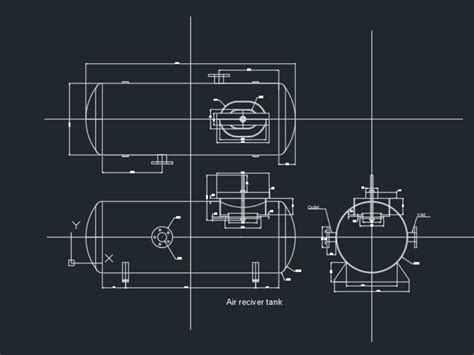 Tanque Estacionario Metalico En Dwg Kb Librer A Cad