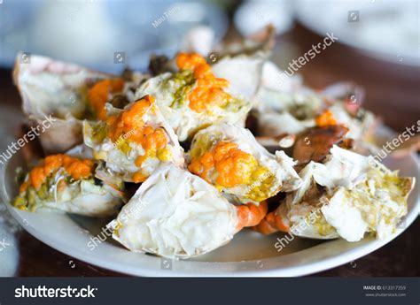 Steamed Black Crab Serrated Mud Crab Stock Photo 613317359 Shutterstock