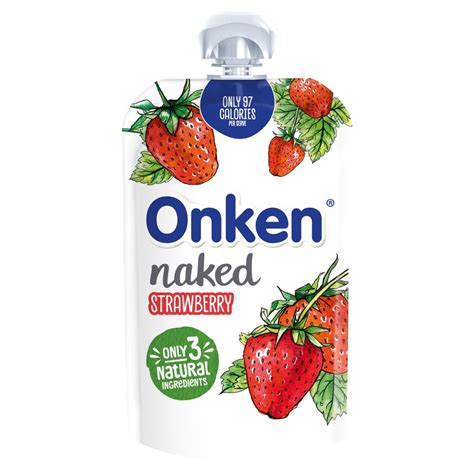 Onken Naked Strawberry Pouch Ocado