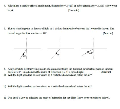 Solved 1. Light traveling through air encounters a second | Chegg.com