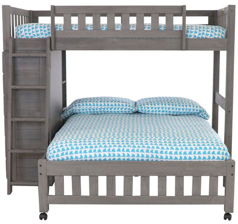 Discovery World Furniture Twin Over Full Charcoal Loft Beds Kids