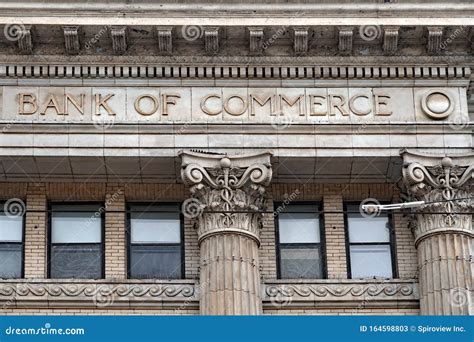 Old Bank Building Editorial Stock Photo Image Of Commerce 164598803